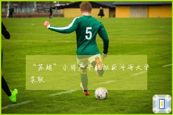 “苏超”小将严子航拟获河海大学录取